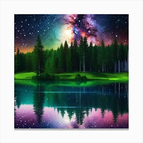 Galaxy In The Sky 2 Canvas Print