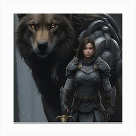 Wolf Warrior Canvas Print