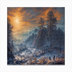 Winter Landscape Canvas Print