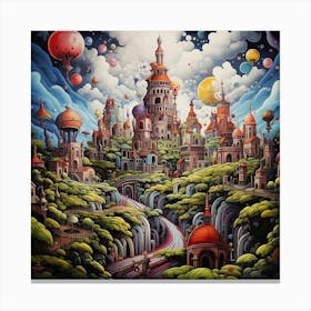 City In The Sky Canvas Print