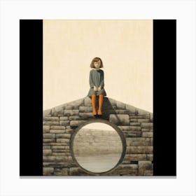 Girl In A Hat Canvas Print