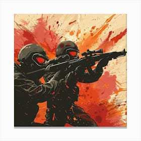 Splatter Painting Canvas Print