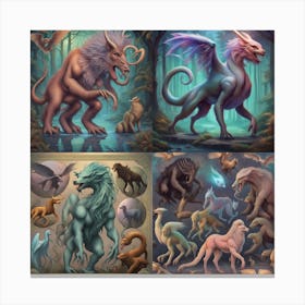 Monsters Of The Forest Canvas Print