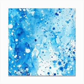 Watercolor Splashes Background Canvas Print