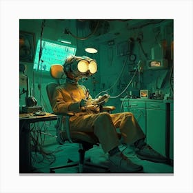 Man In A Lab Canvas Print