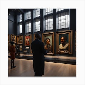 Museum Stock Videos & Royalty-Free Footage 2 Canvas Print