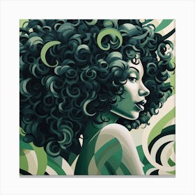 Afro Girl 4 Canvas Print