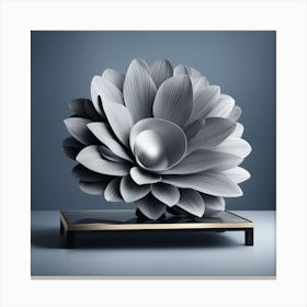 Flower Sculpture Canvas Print