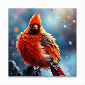 Cardinal Bird Ai Canvas Print