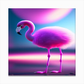 Pink Flamingo Canvas Print