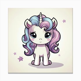 Cute Unicorn 694 Canvas Print