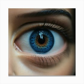 Blue Eyes Stock Videos & Royalty-Free Footage Canvas Print