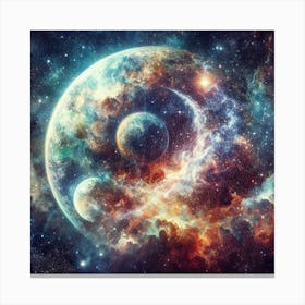 Nebula’s Whisper captures the ethereal beauty of a nebula Canvas Print