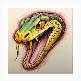 Snake Head 2 Canvas Print