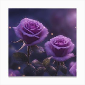 Purple Roses 2 Canvas Print