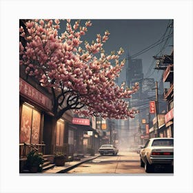 Asian City Canvas Print