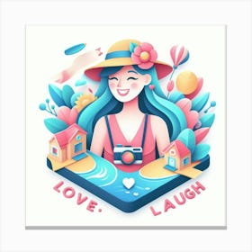 Love Laugh 1 Canvas Print