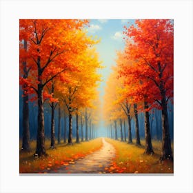 Autumn Path Canvas Print