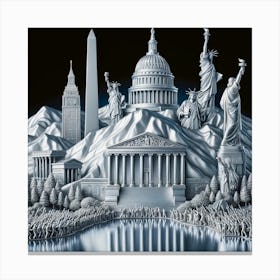 Monuments of Freedom Canvas Print
