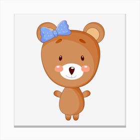 Cute Teddy Bear Canvas Print