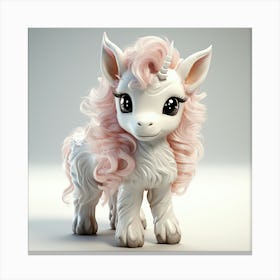 Unicorn 3d Model 20 Canvas Print