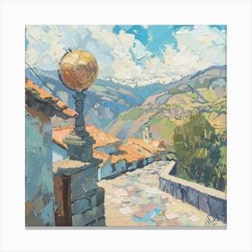 Street In The Mountains Canvas Print