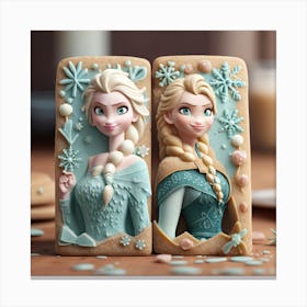 Frozen Elsa And Anna 2 Canvas Print