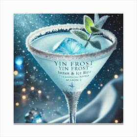 Yin Frost Martini Canvas Print