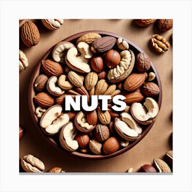 Nuts In A Bowl 5 Canvas Print