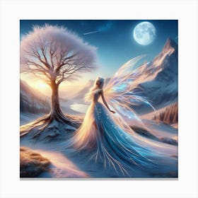 Fairy In The Snow 1 Canvas Print