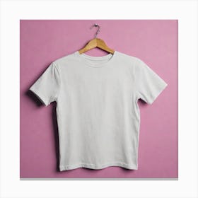 White T - Shirt 5 Canvas Print