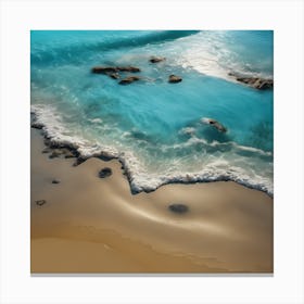 Incoming Tide, White Surf on a Calm Sea 2 Canvas Print