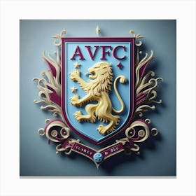 Avfc Crest Canvas Print