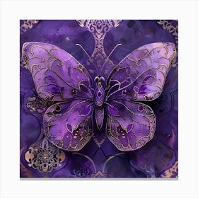 Purple Butterfly Canvas Print