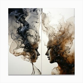 Smoke And Fire Canvas Print