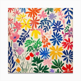Summer Flowers Painting Matisse Style 7 Canvas Print
