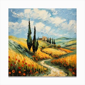 Whirlwind of Sienna Radiance Canvas Print