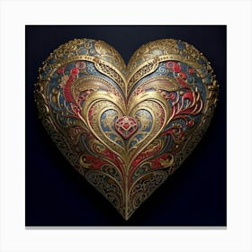 Heart Of Gold 5 Canvas Print