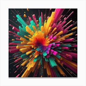 Color Explosion 1, an abstract AI art piece that bursts with vibrant hues and creates an uplifting atmosphere. Generated with AI,Art Style_Imagine V3,CFG Scale_3.0,Step Style_ Canvas Print