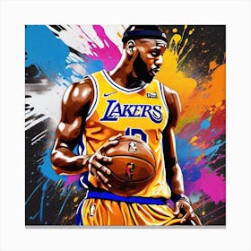 Lakers Basketball Player Canvas Print