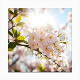 Cherry Blossoms In Spring Canvas Print