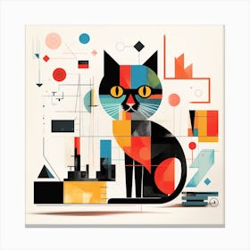 Abstract Cat 1 Canvas Print