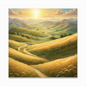 Landscape Painting 42 Canvas Print