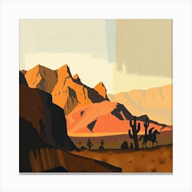 Desert Landscape 1 Canvas Print