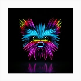 Neon Yorkshire Terrier Canvas Print