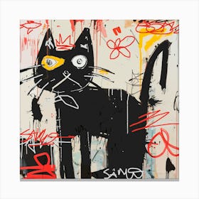 Cat abstract Canvas Print