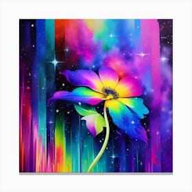 Rainbow Flower 1 Canvas Print