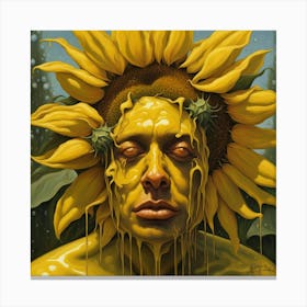 Sunflower Head Canvas Print