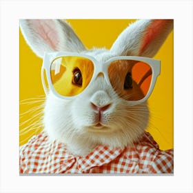 Cool Bunny in Sunglasses Canvas Print