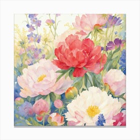 Peonies 1 Canvas Print